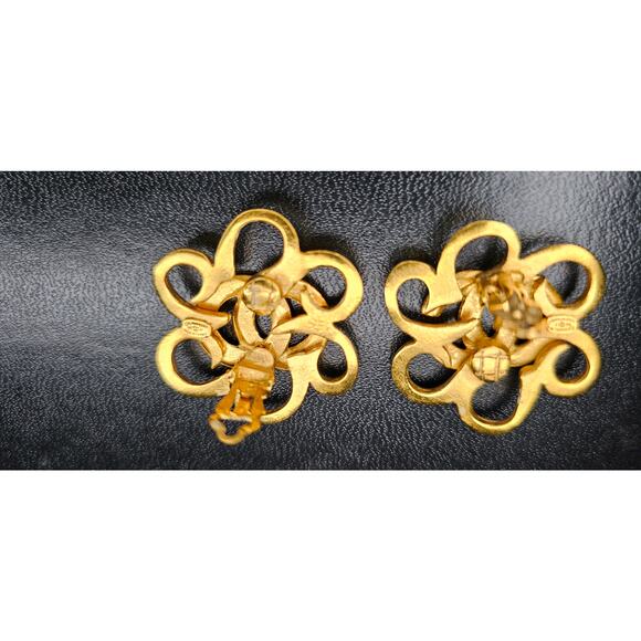 CHANEL Pre-Owned 1996 CC Flower clip-on earrings - Picture 6 of 6